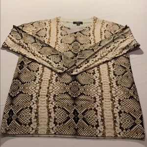 Jcrew snakeskin silk blend sweater  - rare size S